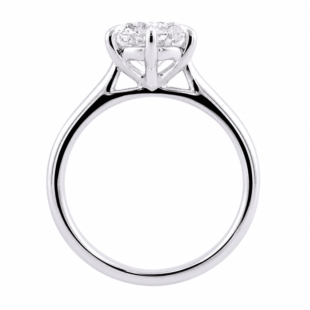 1.70ct Laboratory-Grown Diamond Solitaire Ring in Sterling Silver and Rhodium Rings Bevilles 