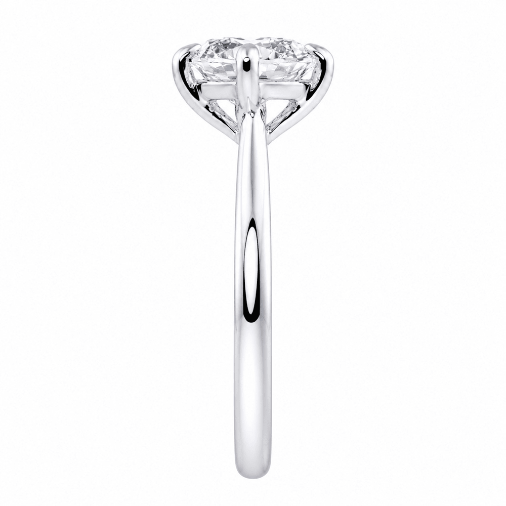 1.70ct Laboratory-Grown Diamond Solitaire Ring in Sterling Silver and Rhodium Rings Bevilles 