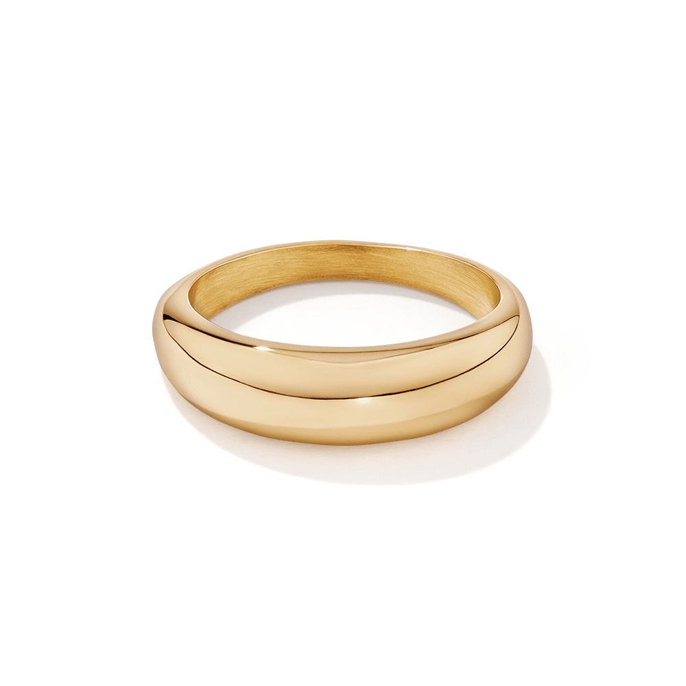 6mm Domed Ring in PVD Stainless Steel Rings Bevilles 