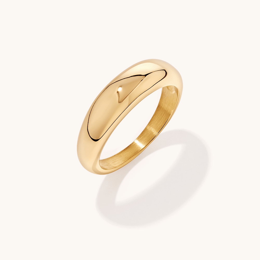 6mm Domed Ring in PVD Stainless Steel Rings Bevilles 