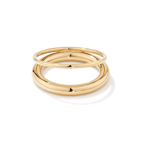 10mm Layered Ring in Waterproof PVD Stainless Steel Rings Bevilles 