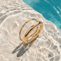 10mm Layered Ring in Waterproof PVD Stainless Steel Rings Bevilles 