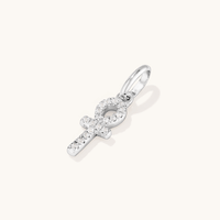 Cubic Zirconia Ankh Pendant in Sterling Silver Pendants Bevilles 
