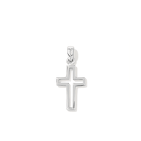 Plain Open Cross Pendant in Sterling Silver Pendants Bevilles 