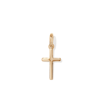 Plain Cross Pendant in 18kt Gold Plated Sterling Silver Pendants Bevilles 