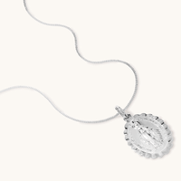 50cm Mother Mary Necklace in Sterling Silver Pendants Bevilles 