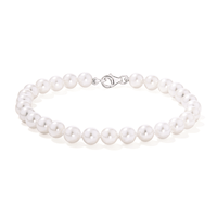20cm Shell Pearl Bracelet in Sterling Silver Bracelets Bevilles 