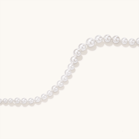 50cm Graduated Shell Pearl Necklace in Sterling Silver Pendants Bevilles 