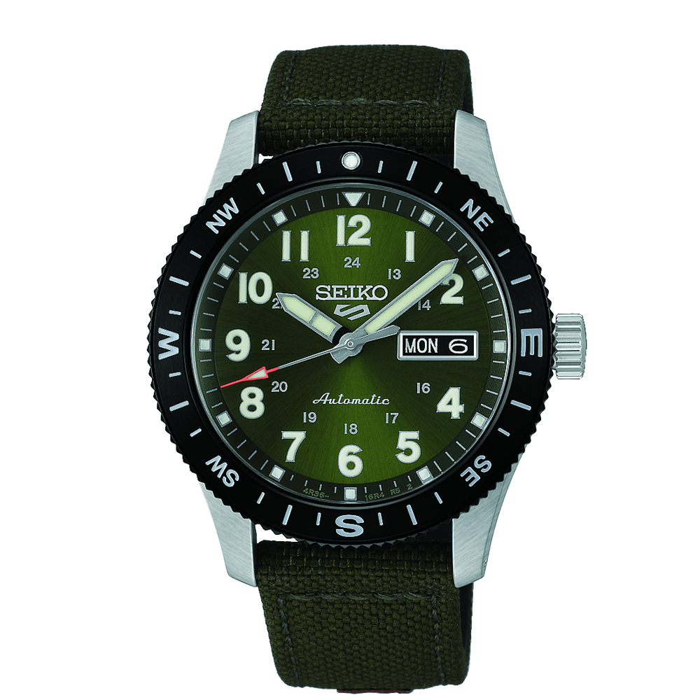 Seiko 5 Sports Automatic Green Nylon Watch HDB008K Watches Seiko 