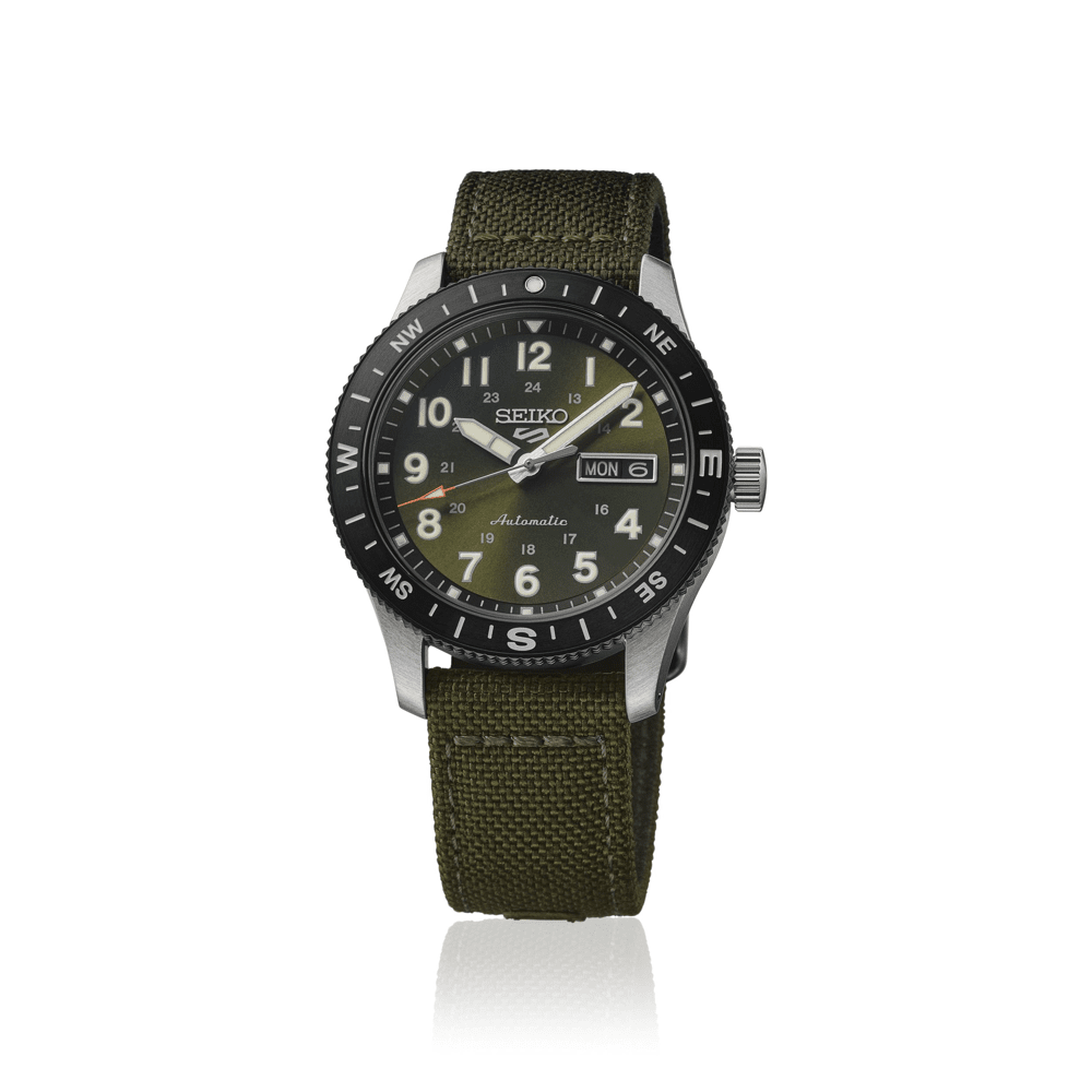 Seiko 5 Sports Automatic Green Nylon Watch HDB008K Watches Seiko 