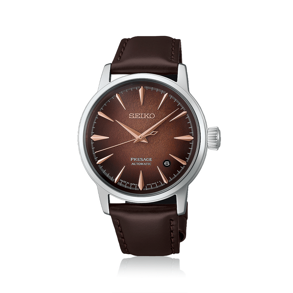 Seiko Cocktail Time Automatic Leather Watch HCB003J Watches Seiko 