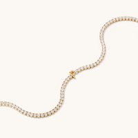 20cm Initial P Cubic Zirconia Tennis Bracelet in 18kt Fine Gold Plated Sterling Silver Bracelets Bevilles 