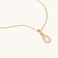 45cm Initial O Pendant Necklace in 18kt Fine Gold Plating Pendants Bevilles 