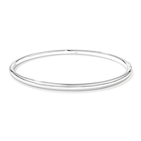 62mm Oval Clasp Bangle in Sterling Silver Bangles Bevilles 
