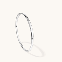 62mm Oval Clasp Bangle in Sterling Silver Bangles Bevilles 