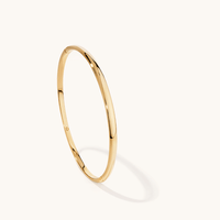 62mm Oval Clasp Bangle in 18kt Fine Gold Plated Sterling Silver Bangles Bevilles 