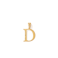 "D" Initial Pendant in 9kt Bonded Gold Silver Filled Pendants Bevilles 