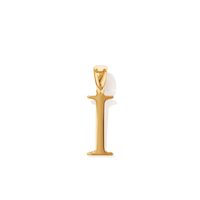 "I" Initial Pendant in 9kt Bonded Gold Silver Filled Pendants Bevilles 