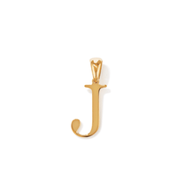 "J" Initial Pendant in 9kt Bonded Gold Silver Filled Pendants Bevilles 