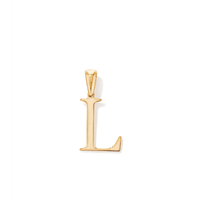 "L" Initial Pendant in 9kt Bonded Gold Silver Filled Pendants Bevilles 