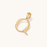 "Q" Initial Pendant in 9kt Bonded Gold Silver Filled Pendants Bevilles 