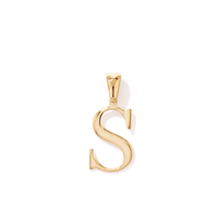 "S" Initial Pendant in 9kt Bonded Gold Silver Filled Pendants Bevilles 