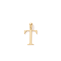 "A" Initial PendantT in 9kt Bonded Gold Silver Filled Pendants Bevilles 