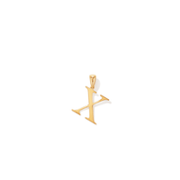"X" Initial Pendant in 9kt Bonded Gold Silver Filled Pendants Bevilles 
