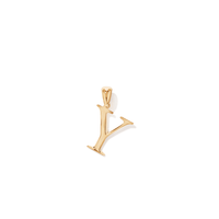 "Y" Initial Pendant in 9kt Bonded Gold Silver Filled Pendants Bevilles 