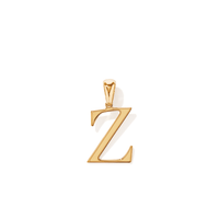 "Z" Initial Pendant in 9kt Bonded Gold Silver Filled Pendants Bevilles 