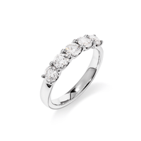 Band Ring 1.25tw of Laboratory-Grown Diamonds in Sterling Silver with Platinum Finish Rings Bevilles 