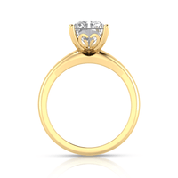 Grown Gorgeous Radiant Solitaire Ring with 3.35tw of Laboratory-Grown Diamonds in 14kt Yellow Gold Rings Bevilles 