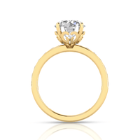 Grown Gorgeous Round Brilliant Channel-Set Shoulder Ring with 2.68tw of Laboratory-Grown Diamonds in 14kt Yellow Gold Rings Bevilles 