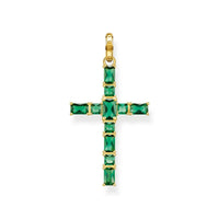 THOMAS SABO Heritage Green Cross Pendant Pendant Thomas Sabo 