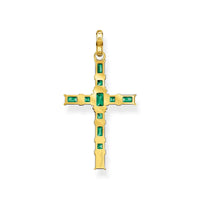 THOMAS SABO Heritage Green Cross Pendant Pendant Thomas Sabo 
