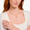 THOMAS SABO Rose Quartz Crystal Pendant Gold Pendants THOMAS SABO 