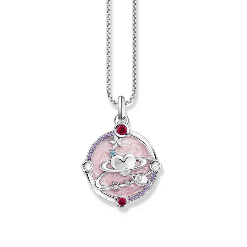 THOMAS SABO Small Pendant with Heart Planet Pendants THOMAS SABO 