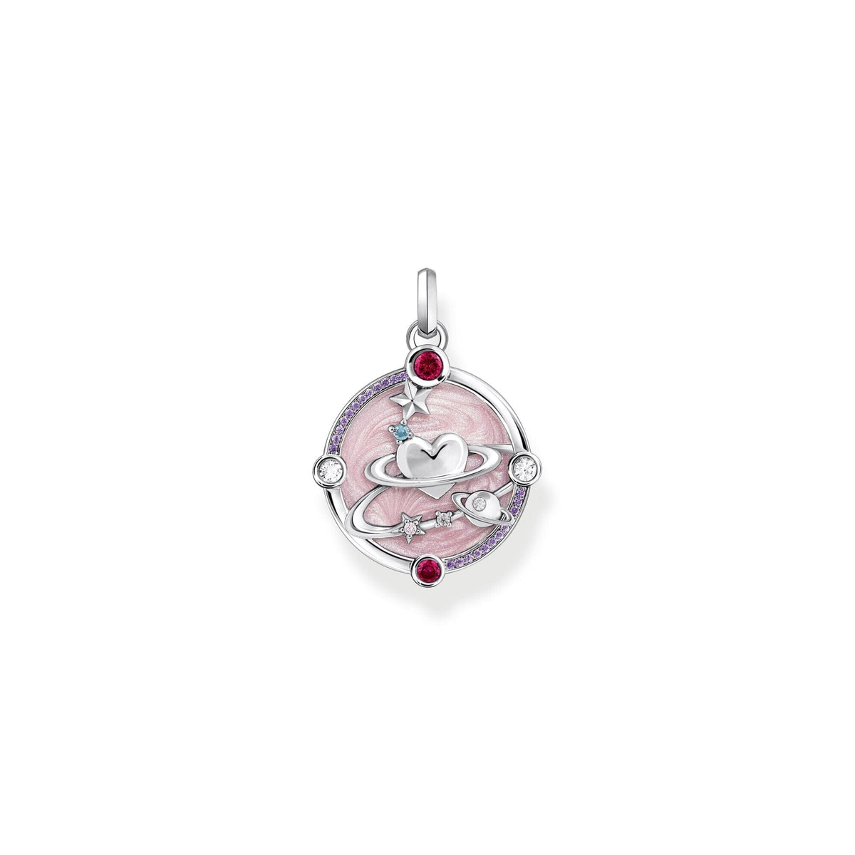 THOMAS SABO Small Pendant with Heart Planet Pendants THOMAS SABO 
