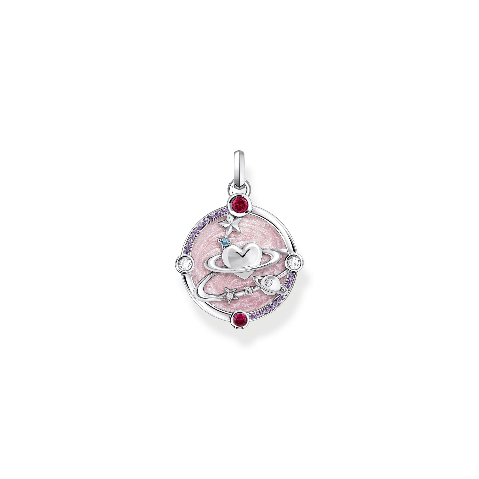 THOMAS SABO Small Pendant with Heart Planet Pendants THOMAS SABO 