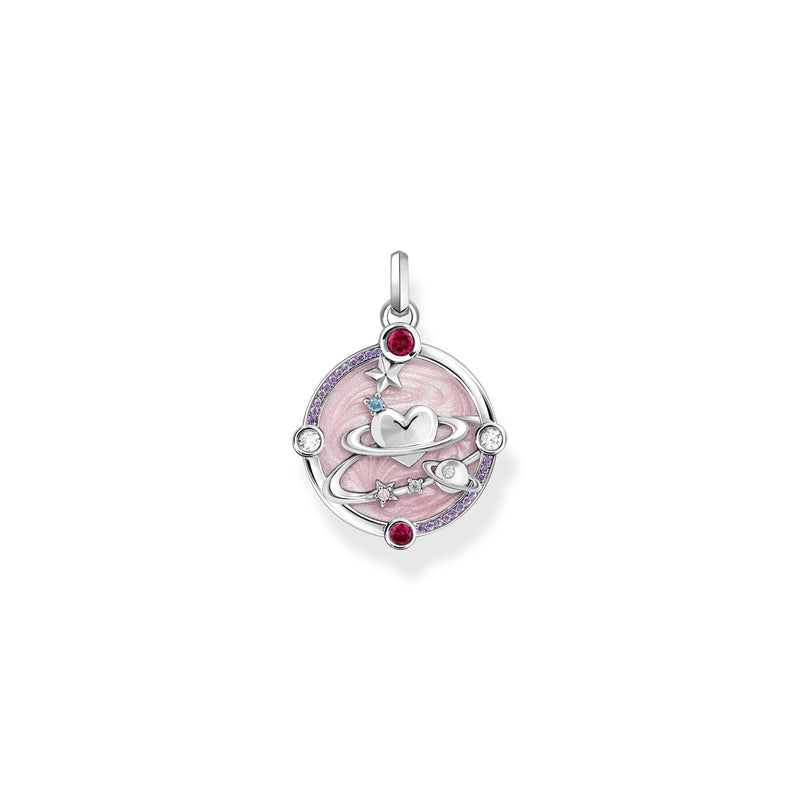 THOMAS SABO Small Pendant with Heart Planet Pendants THOMAS SABO 
