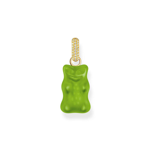 THOMAS SABO Large pendant with green goldbears and zirconia Pendant THOMAS SABO 