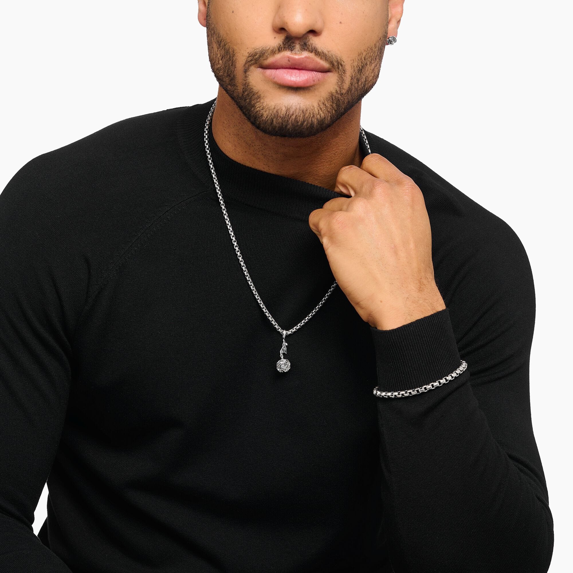 THOMAS SABO Midnight Rose Pendant Pendants Thomas Sabo 