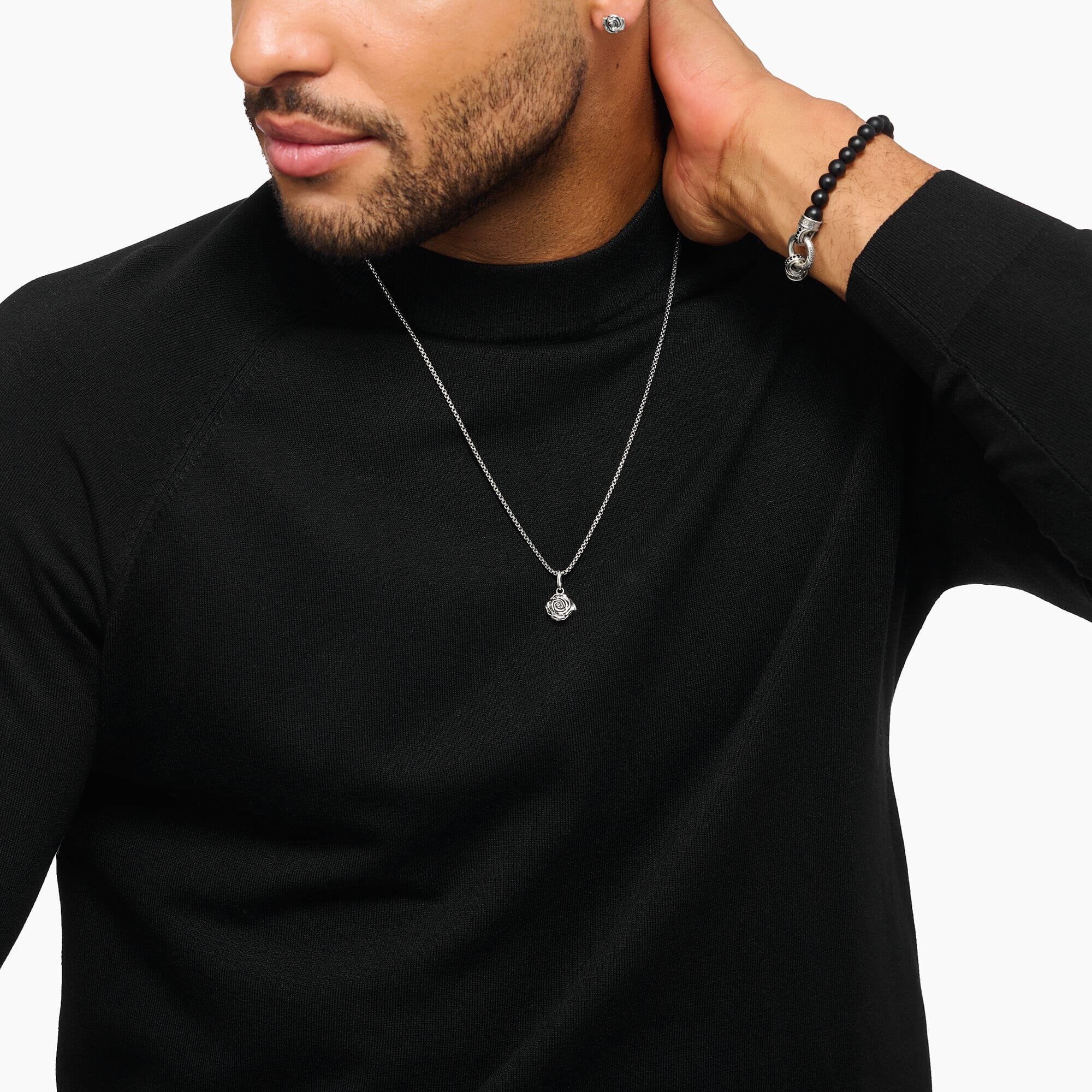 THOMAS SABO Midnight Rose Pendant Small Pendants Thomas Sabo 