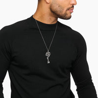 THOMAS SABO Snake pendant with vintage silver key Pendants Thomas Sabo 