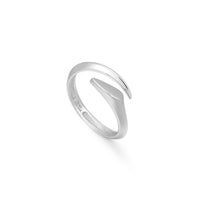 Ania Haie Silver Arrow Twist Adjustable Ring Rings Ania Haie 