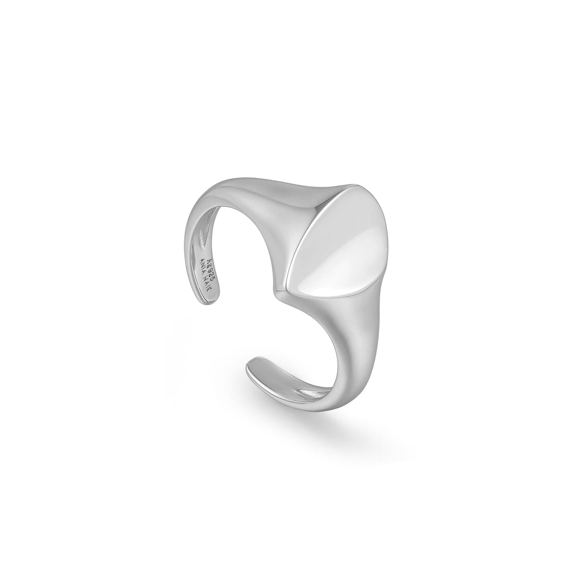 Ania Haie Silver Arrow Adjustable Signet Ring Rings Ania Haie 