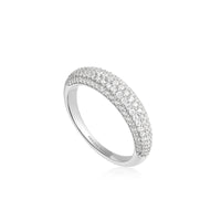 Ania Haie Silver Pave Dome Ring Rings Ania Haie 