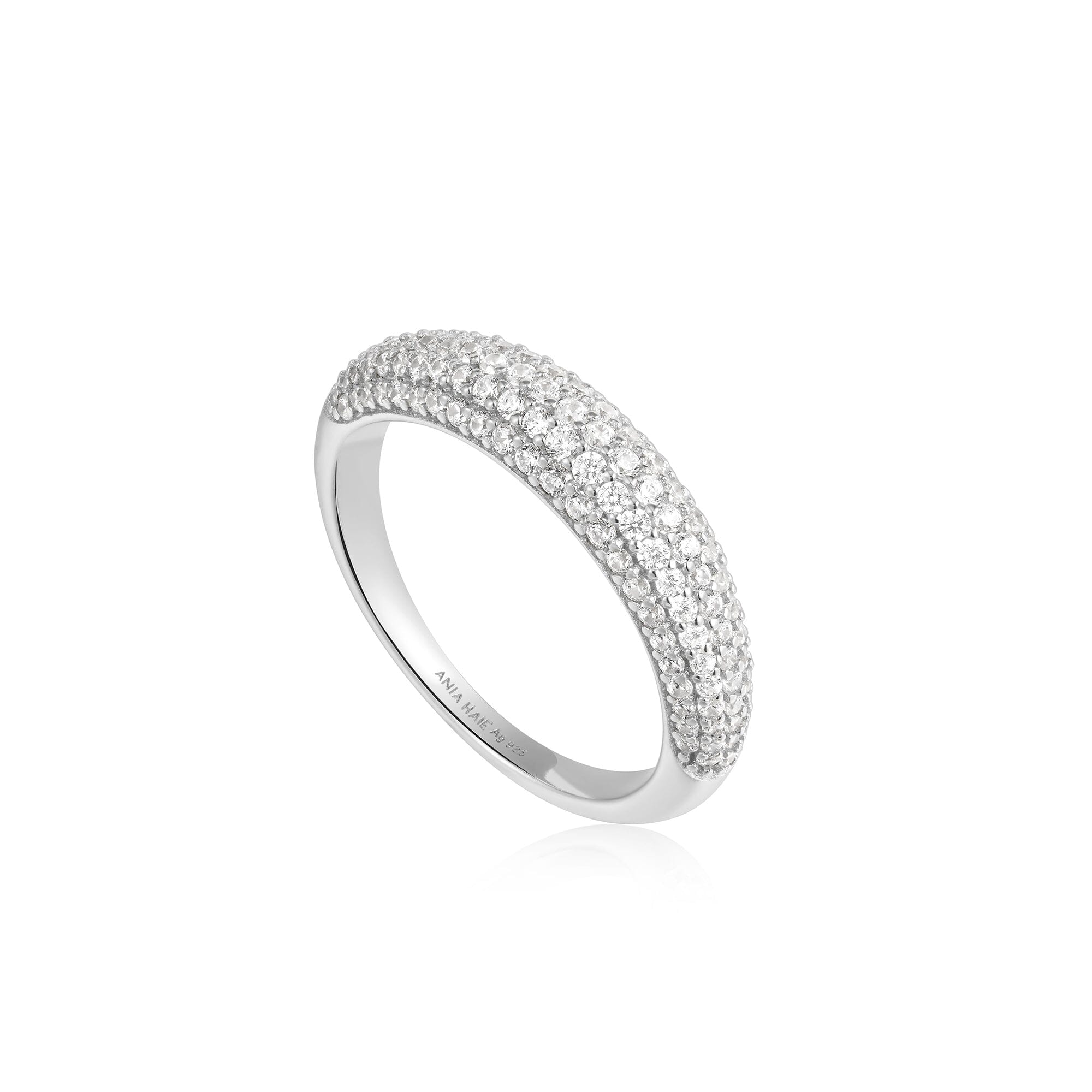 Ania Haie Silver Pave Dome Ring Rings Ania Haie 