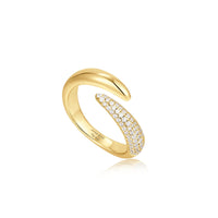 Ania Haie Gold Sparkle Adjustable Wrap Rings Rings Ania Haie 
