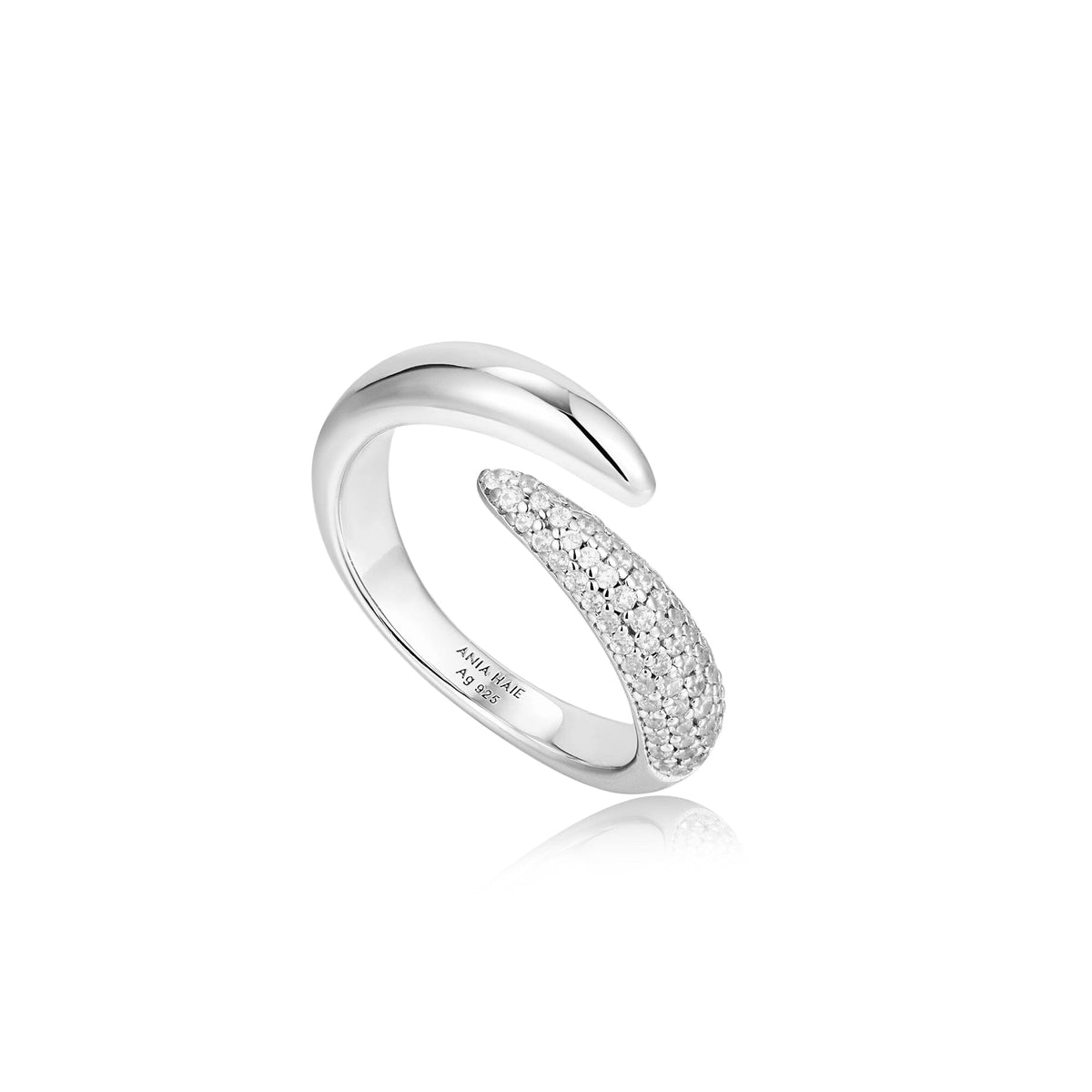 Ania Haie Silver Sparkle Adjustable Wrap Rings Rings Ania Haie 